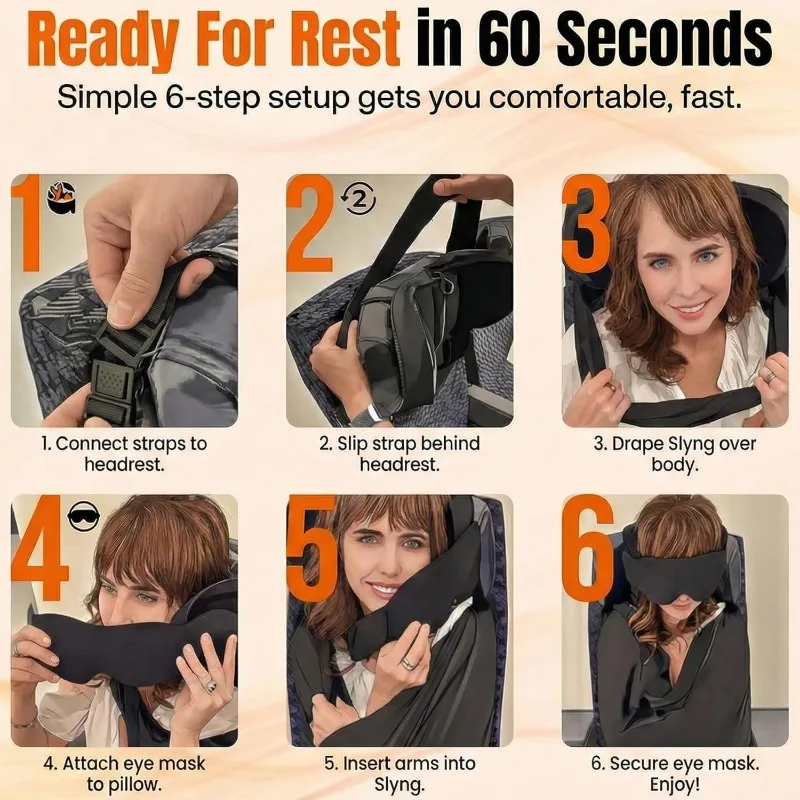 3-in-1 Airplane Sleep Support  - Travel Accessories Long Flight 评论和价格
