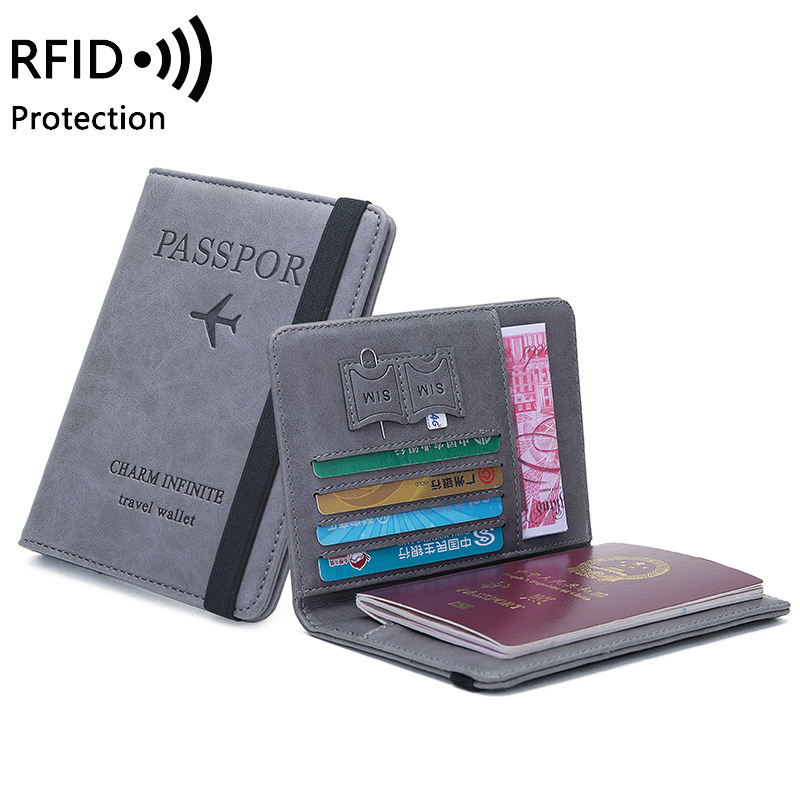 Unisex PU Leather Passport Hol - Travel Accessories Wallet 评论和价格