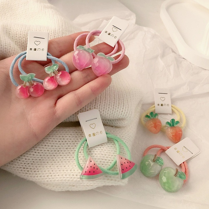 Kids Carrot Hair Ties 5 Pair N - Travel Accessories Baby 评论和价格