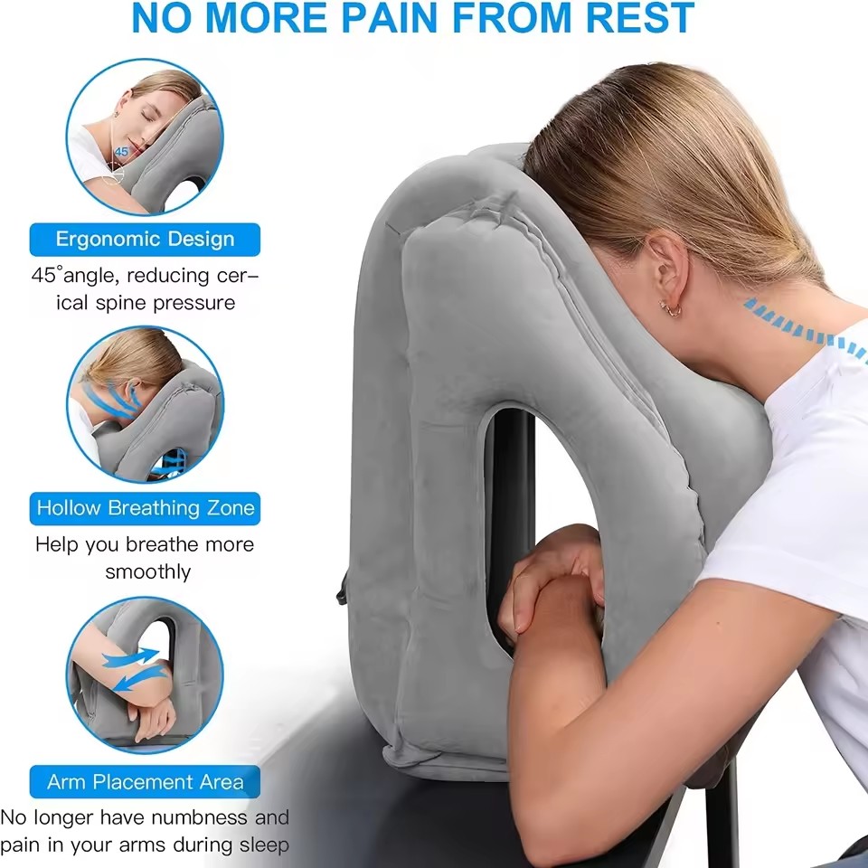 Inflatable Travel Pillow,Trave - Travel Accessories Long Flight 评论和价格