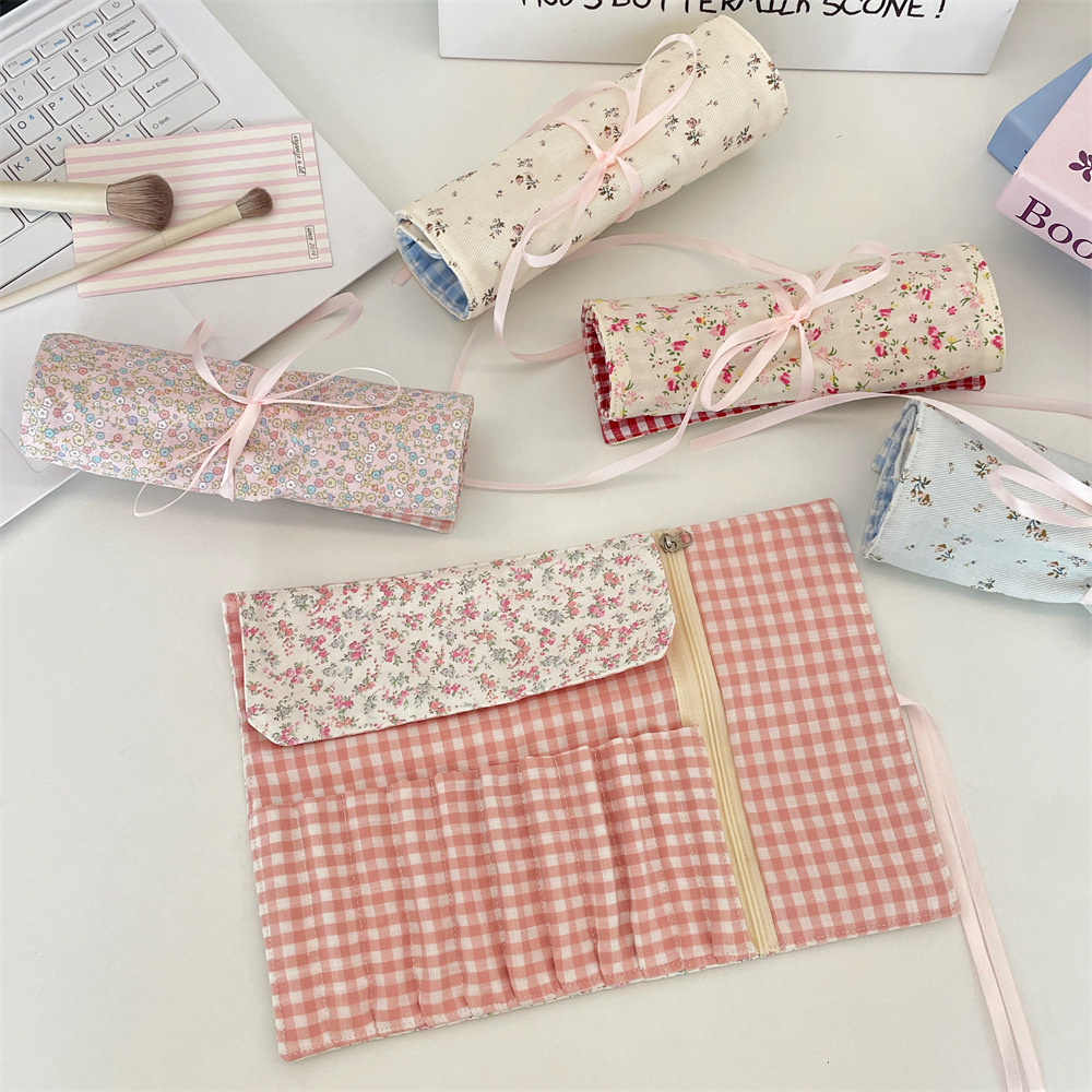 Cottagecore Floral Makeup Brus - Travel Accessories Organizer Bag 评论和价格