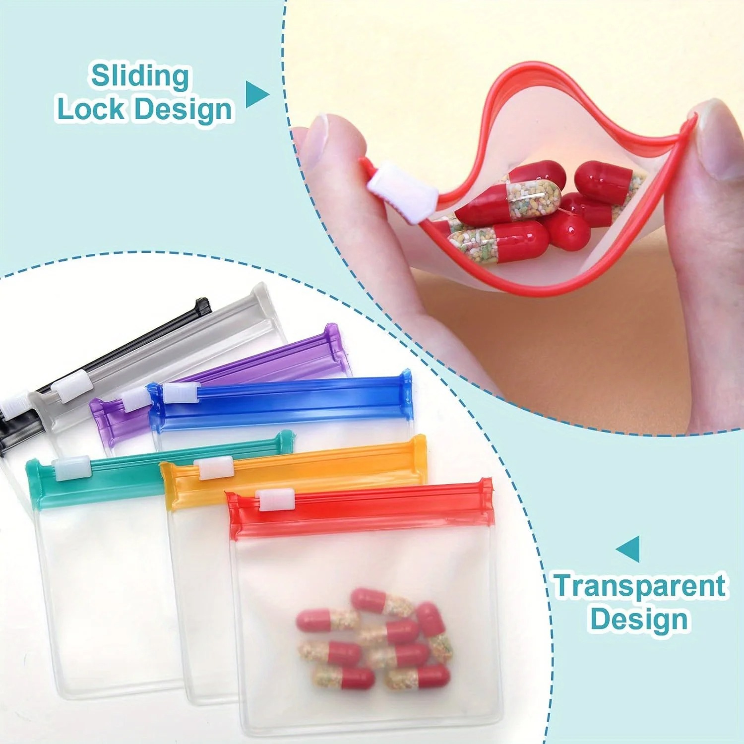 Mini Colorful Pill Dispenser B - Travel Accessories Jewelry 评论和价格