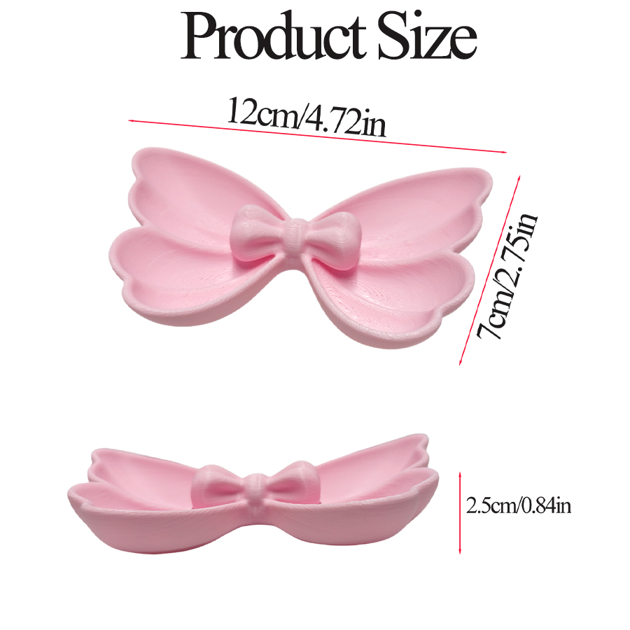 2Pcs Mini Bow-Shaped Jewelry S - Travel Accessories Jewelry 评论和价格