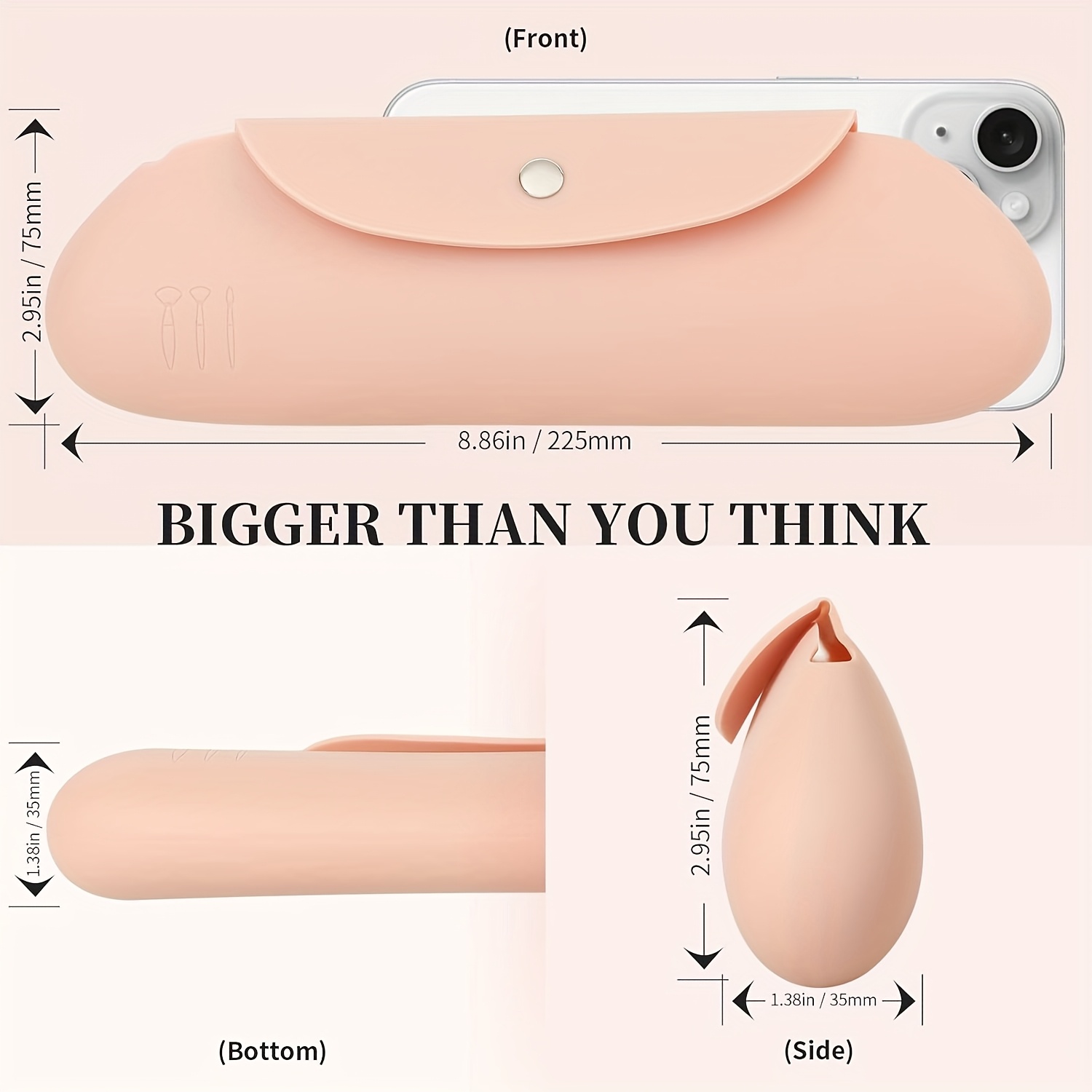 Silicone Makeup Brush Organize - Travel Accessories Organizer Bag 评论和价格