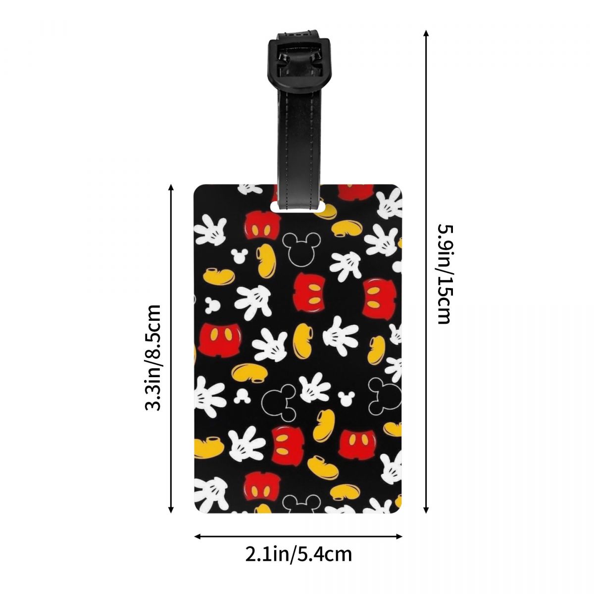 Custom M-Mouse  Luggage Tag fo - Luggage Cover Protector 评论和价格
