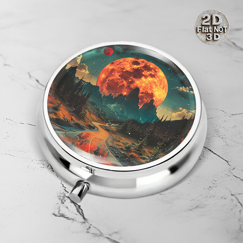 (Flat) 1pc portable round meta - Travel Accessories As Gifts 评论和价格