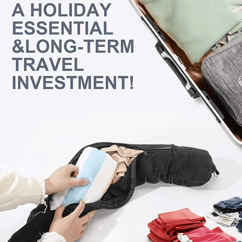 1 Set of U-Shaped Pillow Cover - Travel Accessories Long Flight 评论和价格